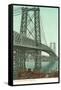 Williamsburg Bridge, New York City-null-Framed Stretched Canvas