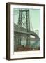 Williamsburg Bridge, New York City-null-Framed Art Print