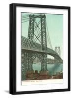 Williamsburg Bridge, New York City-null-Framed Art Print