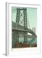 Williamsburg Bridge, New York City-null-Framed Art Print