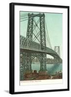 Williamsburg Bridge, New York City-null-Framed Art Print