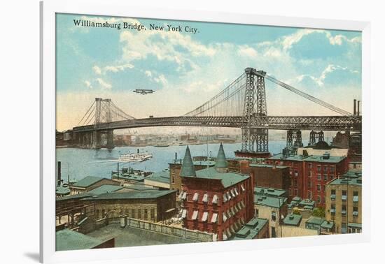 Williamsburg Bridge, New York City-null-Framed Art Print