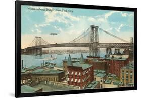 Williamsburg Bridge, New York City-null-Framed Art Print