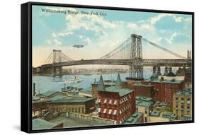 Williamsburg Bridge, New York City-null-Framed Stretched Canvas