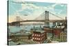 Williamsburg Bridge, New York City-null-Stretched Canvas