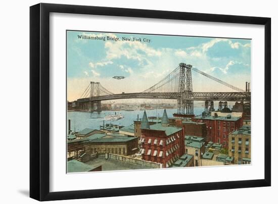 Williamsburg Bridge, New York City-null-Framed Art Print