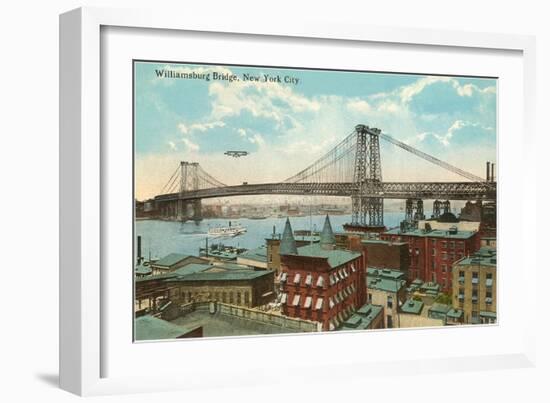 Williamsburg Bridge, New York City-null-Framed Art Print