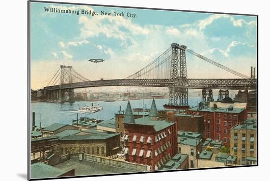 Williamsburg Bridge, New York City-null-Mounted Art Print