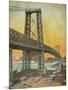 Williamsburg Bridge, New York, USA-null-Mounted Art Print