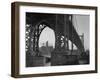 Williamsburg Bridge Spanning East River-Philip Gendreau-Framed Photographic Print