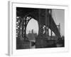 Williamsburg Bridge Spanning East River-Philip Gendreau-Framed Photographic Print