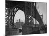 Williamsburg Bridge Spanning East River-Philip Gendreau-Mounted Photographic Print