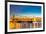 Williamsburg Bridge with Newyork mid Town at Dusk-vichie81-Framed Photographic Print