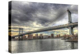 Williamsburg Bridge-Robert Goldwitz-Stretched Canvas