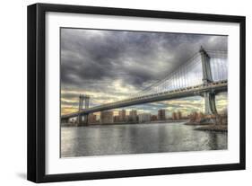 Williamsburg Bridge-Robert Goldwitz-Framed Giclee Print