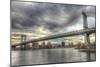 Williamsburg Bridge-Robert Goldwitz-Mounted Giclee Print