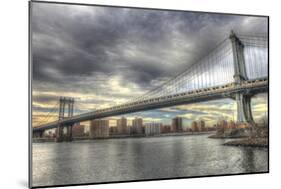 Williamsburg Bridge-Robert Goldwitz-Mounted Giclee Print