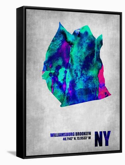 Williamsburg Brooklyn New York-NaxArt-Framed Stretched Canvas