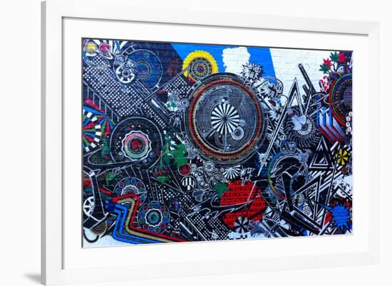 Williamsburg Brooklyn, Psychedelic Graffiti-null-Framed Photo