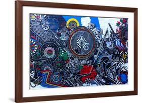 Williamsburg Brooklyn, Psychedelic Graffiti-null-Framed Photo