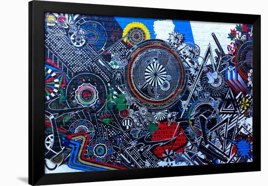 Williamsburg Brooklyn, Psychedelic Graffiti-null-Framed Photo