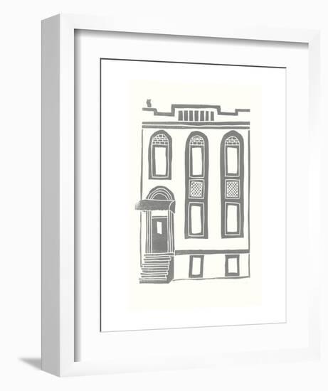 Williamsburg Building 2 (199 Maujer Street)-live from bklyn-Framed Art Print