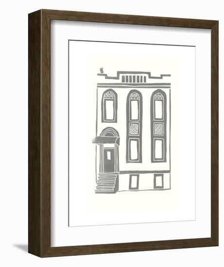 Williamsburg Building 2 (199 Maujer Street)-live from bklyn-Framed Art Print