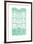 Williamsburg Building 4 (Brownstone)-live from bklyn-Framed Giclee Print