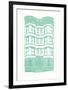 Williamsburg Building 4 (Brownstone)-live from bklyn-Framed Giclee Print