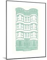 Williamsburg Building 4 (Brownstone)-live from bklyn-Mounted Art Print