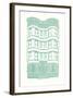 Williamsburg Building 4 (Brownstone)-live from bklyn-Framed Art Print