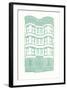 Williamsburg Building 4 (Brownstone)-live from bklyn-Framed Art Print