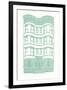 Williamsburg Building 4 (Brownstone)-live from bklyn-Framed Art Print