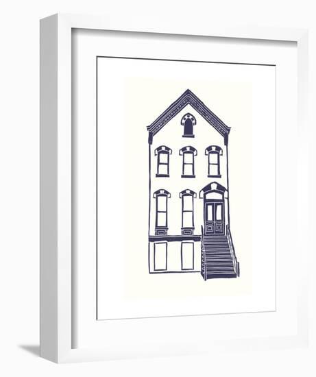 Williamsburg Building 5 (Next Door on Maujer)-live from bklyn-Framed Art Print