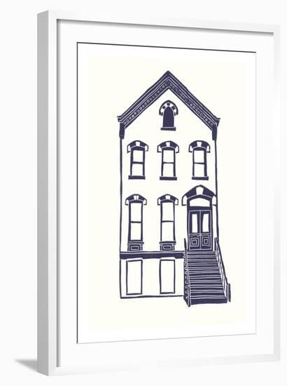 Williamsburg Building 5 (Next Door on Maujer)-live from bklyn-Framed Art Print