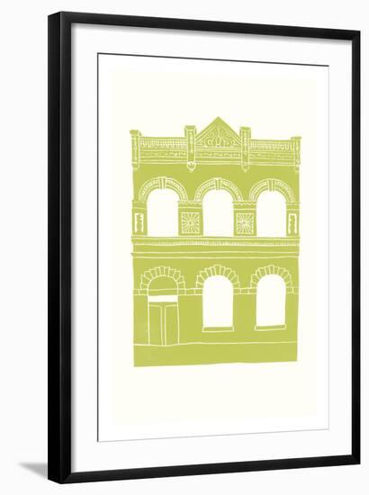 Williamsburg Building 6 (Lorimer below Grand Ave.)-live from bklyn-Framed Art Print