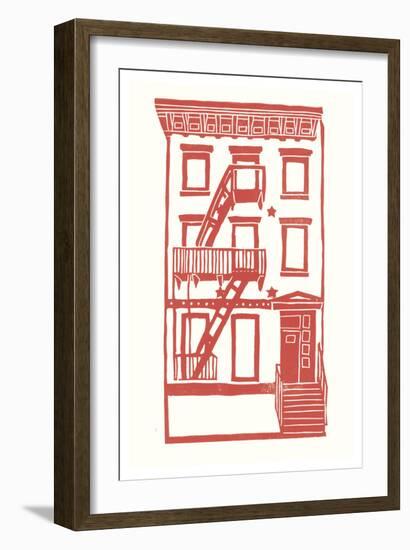 Williamsburg Building 7 (S. 4th and Driggs Ave.)-live from bklyn-Framed Art Print