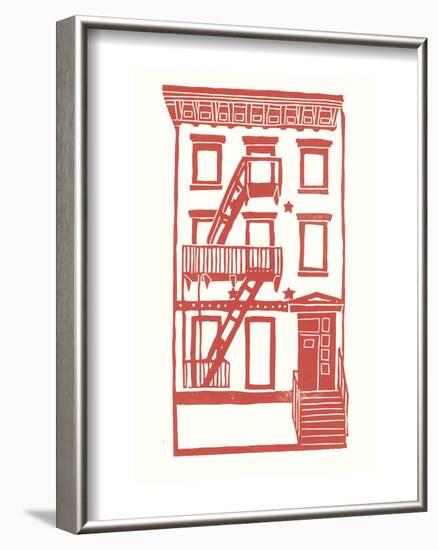 Williamsburg Building 7 (S. 4th and Driggs Ave.)-live from bklyn-Framed Art Print