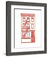 Williamsburg Building 7 (S. 4th and Driggs Ave.)-live from bklyn-Framed Art Print