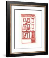 Williamsburg Building 7 (S. 4th and Driggs Ave.)-live from bklyn-Framed Art Print