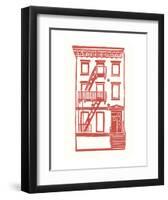 Williamsburg Building 7 (S. 4th and Driggs Ave.)-live from bklyn-Framed Art Print