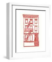 Williamsburg Building 7 (S. 4th and Driggs Ave.)-live from bklyn-Framed Art Print