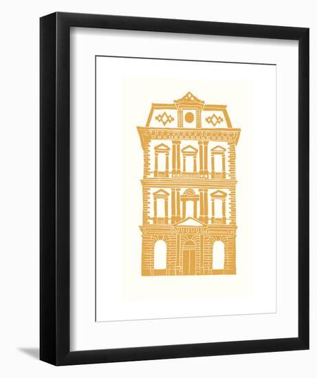 Williamsburg Building 8 (Kings County Savings Bank)-live from bklyn-Framed Art Print