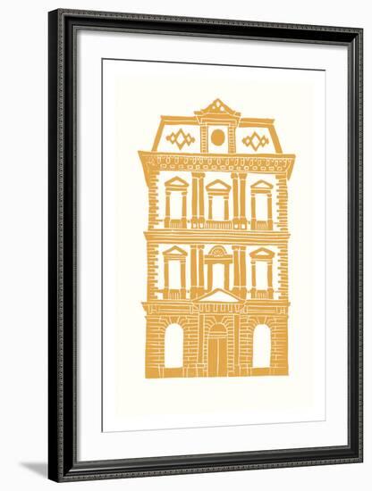 Williamsburg Building 8 (Kings County Savings Bank)-live from bklyn-Framed Art Print