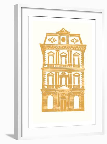 Williamsburg Building 8 (Kings County Savings Bank)-live from bklyn-Framed Art Print