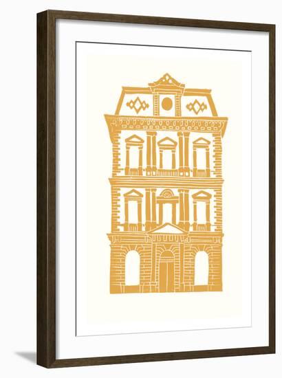 Williamsburg Building 8 (Kings County Savings Bank)-live from bklyn-Framed Art Print