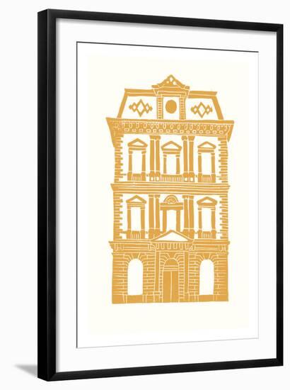 Williamsburg Building 8 (Kings County Savings Bank)-live from bklyn-Framed Art Print