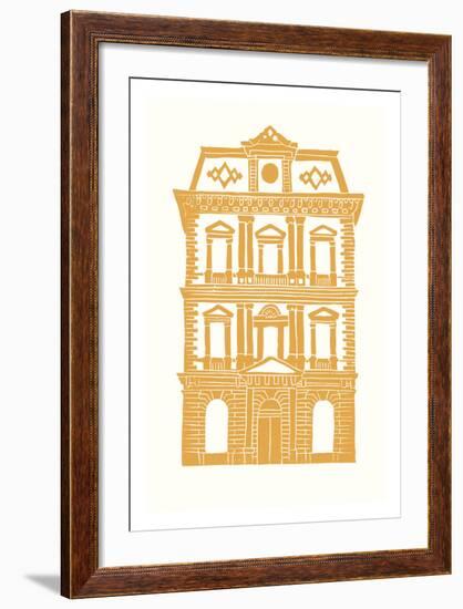 Williamsburg Building 8 (Kings County Savings Bank)-live from bklyn-Framed Art Print