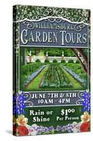 Williamsburg, Virginia - Garden Tours-Lantern Press-Stretched Canvas