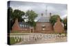 Williamsburg, Virginia - Governors Palace and Gray Sky-Lantern Press-Stretched Canvas